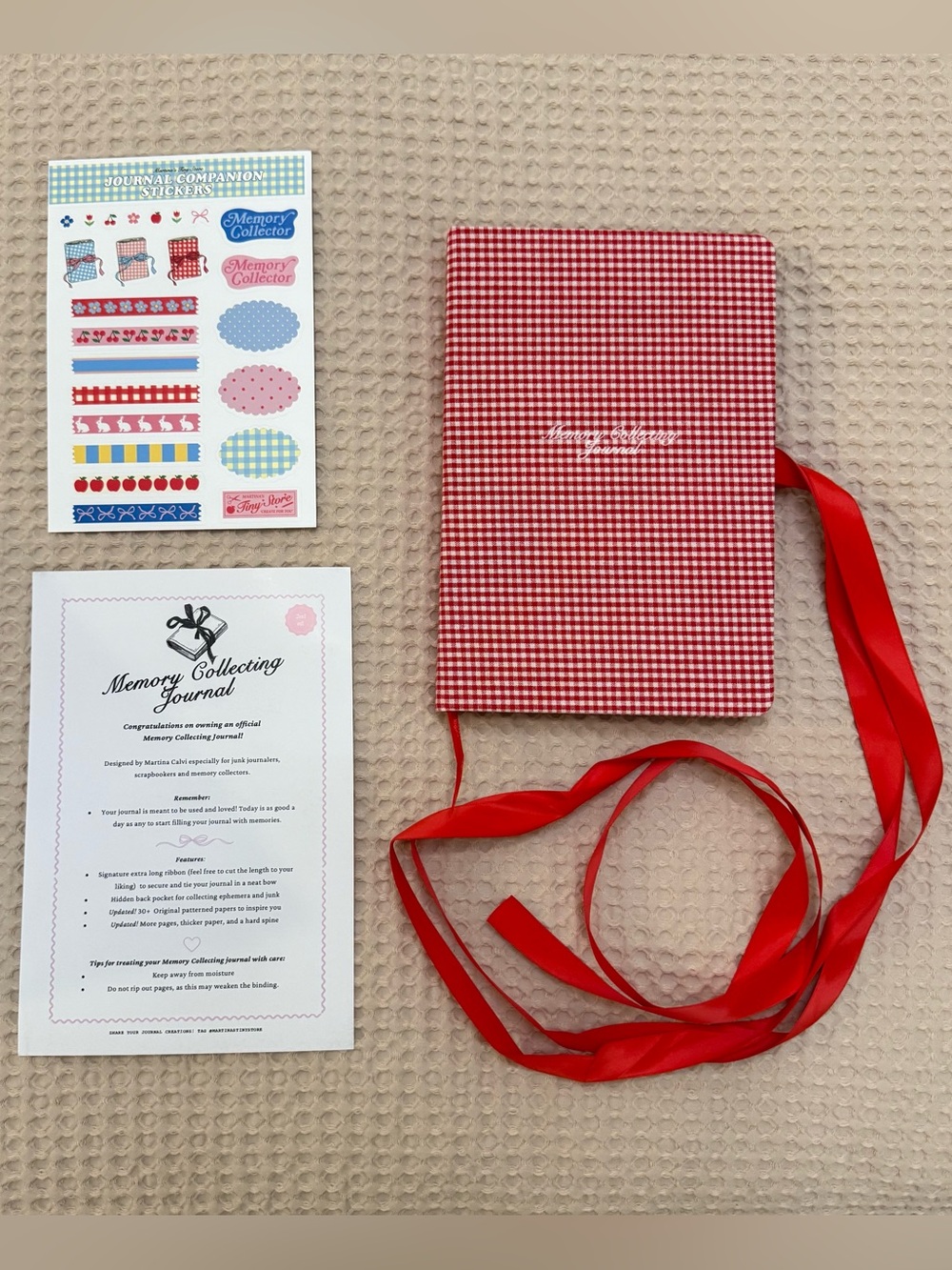 Martina’s Tiny Store Original Ribbon Journal (Hard Cover)